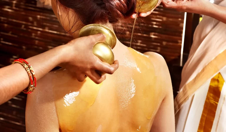 Dhanyamla Dhara at Ananthadhri Ayurveda